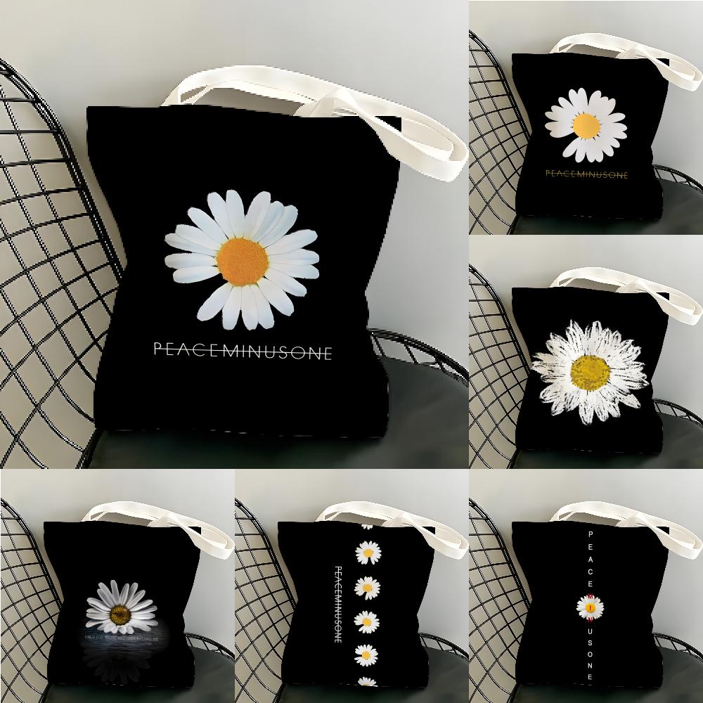 Peat Pellet Tray - P-Peaceminusones Kleine Daisy Opbergzakken Canvas Tote