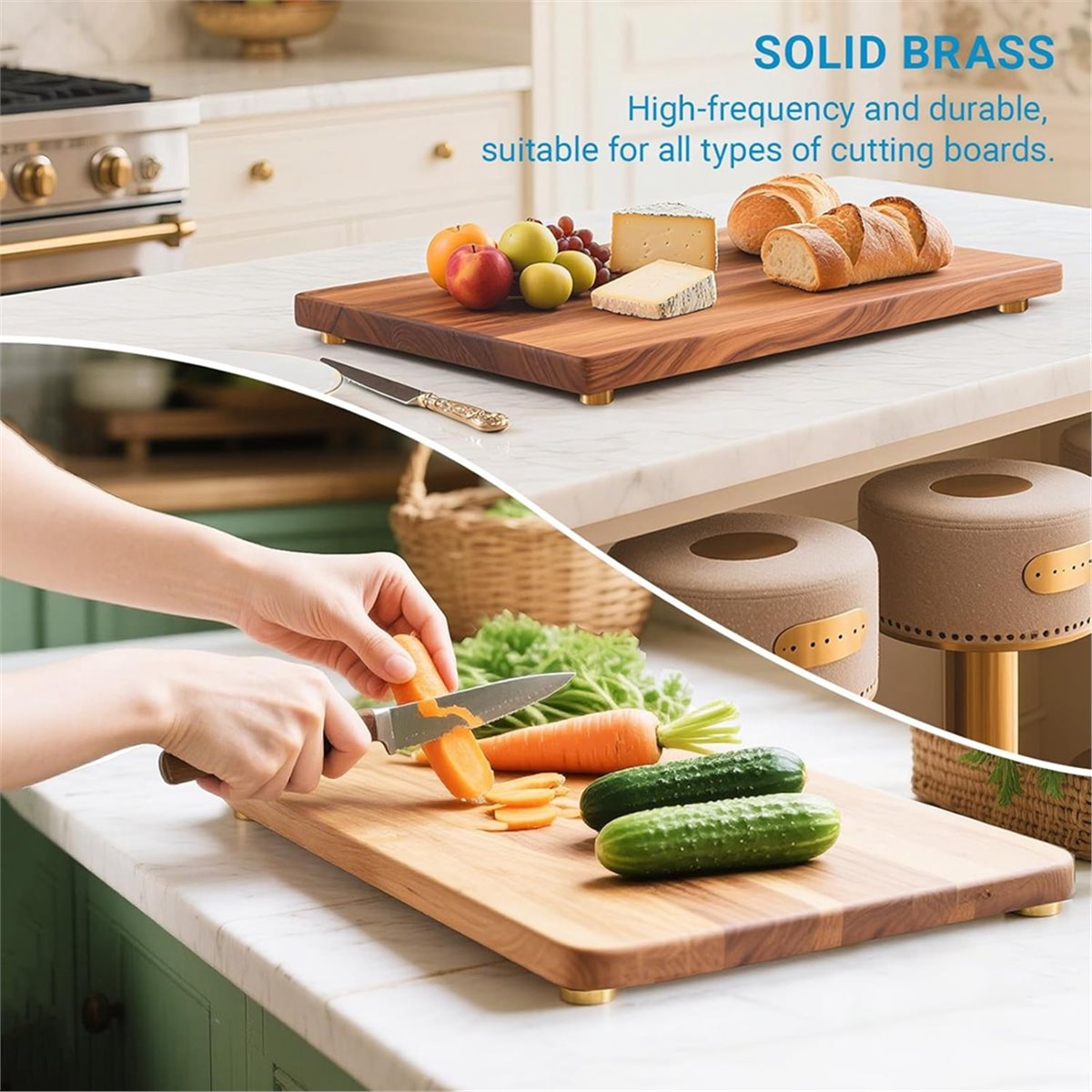 8-pack messing snijplankvoeten - Cutting Board Foam recensie en prijs